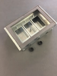 GALVANIZED FLOOR BOX (8 WAY)