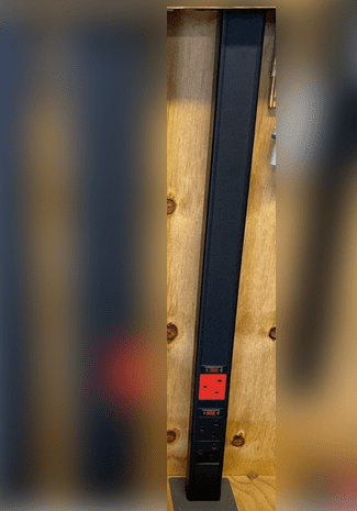 single floor to ceiling power pole system for office workstations and commercial environments
